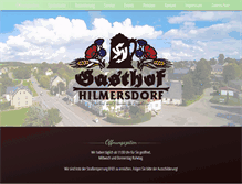 Tablet Screenshot of gasthof-hilmersdorf.de